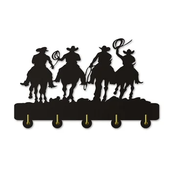 

West Cowboy Coat Hooks Coat Hanger Sunset Riders Decorative Acrylic Wall Hook Household Decor Modern Clothing Rack