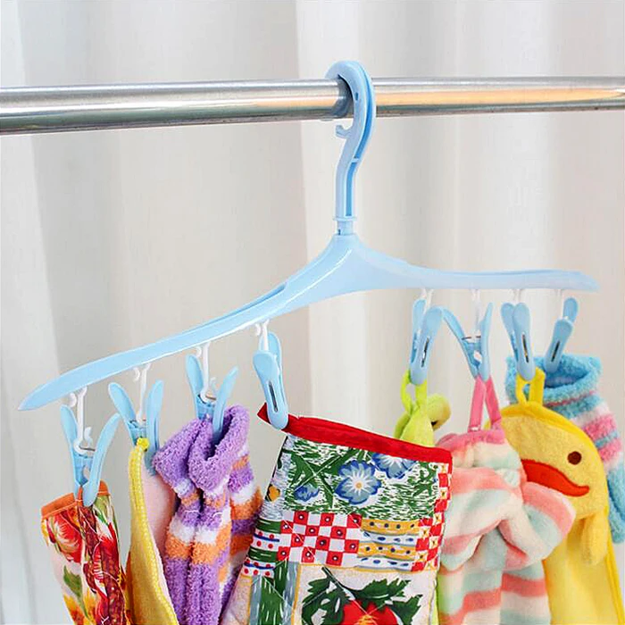 Multifunctional plastic clip windproof underwear socks drying racks