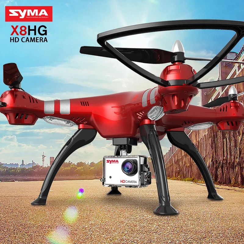 

Original SYMA drone profissial X8HG (X8G Upgrade) 2.4G 4CH 6-Axis Gyroscope RC Helicopter Quadcopter Drone with HD Camera