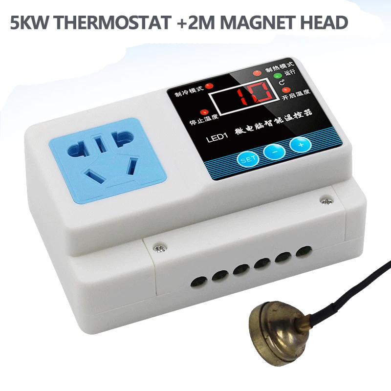 

5KW Microcomputer thermostat digital intelligent temperature control switch electronic temperature controller incubator boiler