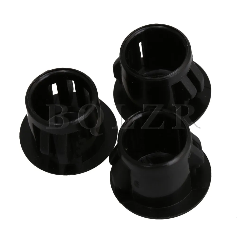 40x BQLZR 8x11 ملليمتر الأسود كليب نوع جولة أنابيب البلاستيك حفرة المكونات نهاية قبعات غطاء أنبوب كرسي الجدول الإنزلاق إدراج التشطيب المكونات