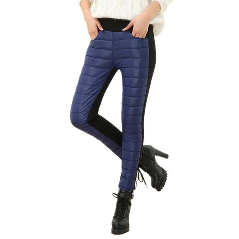 INDJXND Velvet Women Leggings Candy Colors Thick Thermal Workout Clothes Winter Down Pants Warm Knitted Ankle-Length Trousers | Женская