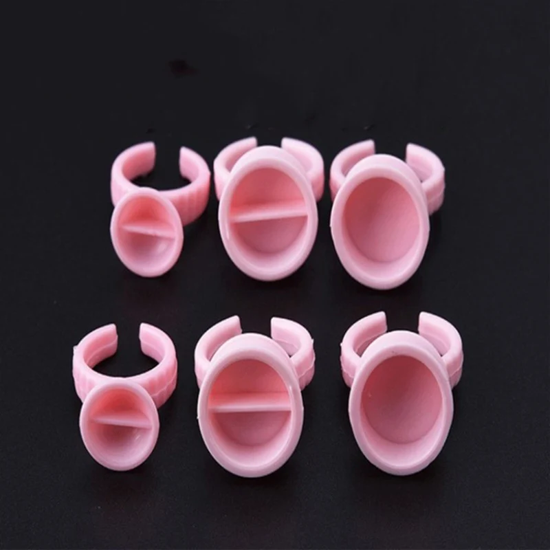 Small Size Disposable ring cup tattoo pigments cups ink rings tattoo equipment 100pcs red ring set