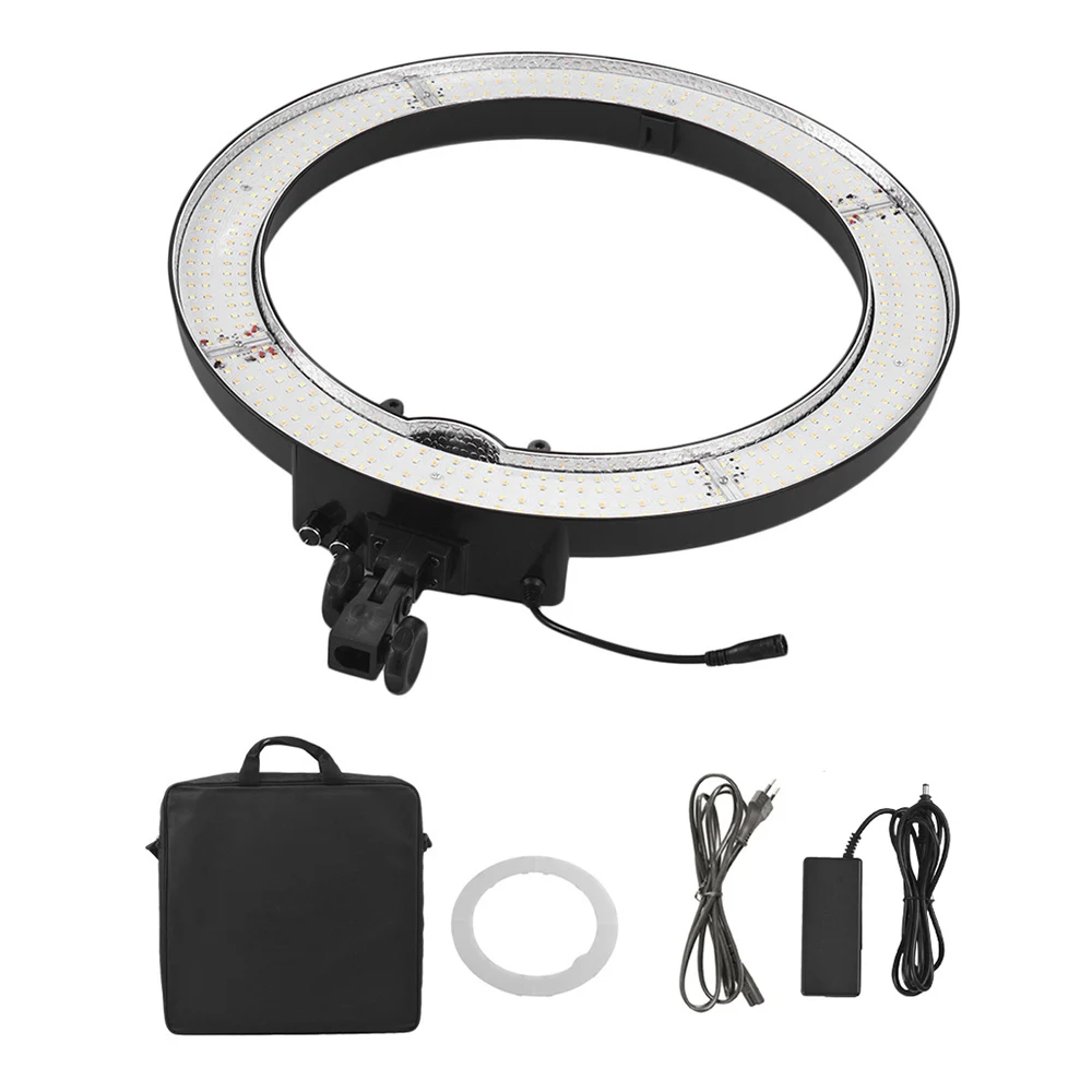 

55W 18 Inches Ring Light 480 Pcs LED Anchor Live Light Ring Video Lamp with Filter Set for Makeup Camera Phone Video Shooting