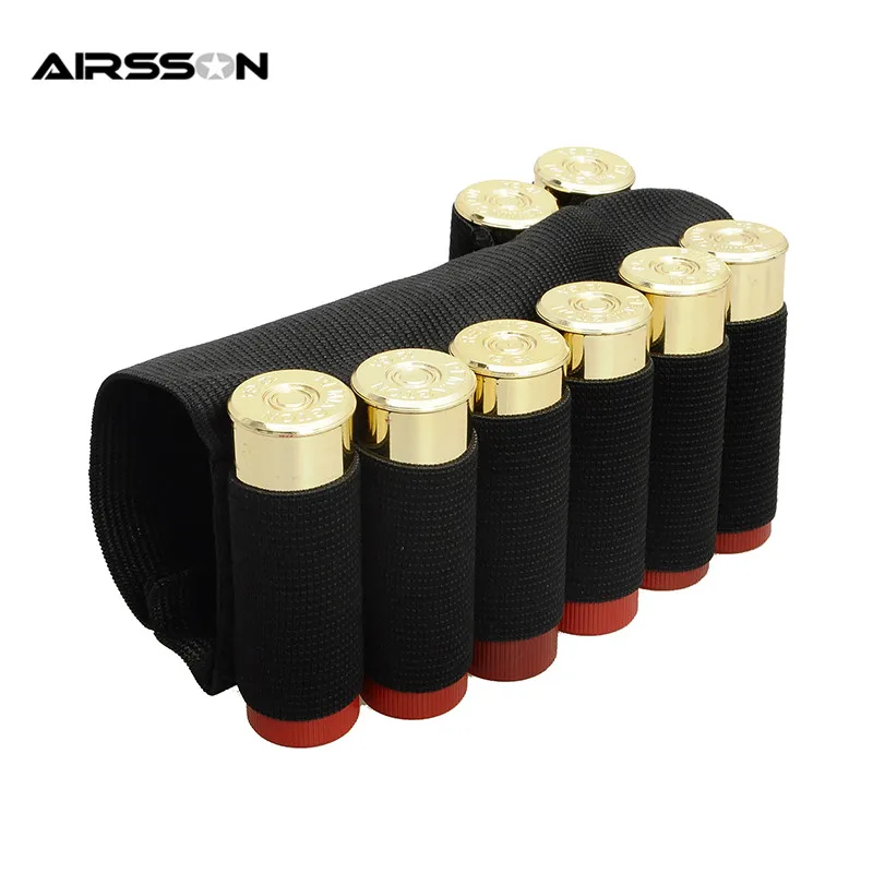 Airsoft Hunting Nylon Buttstock Rifle 8 Cartridge Holder Outdoor