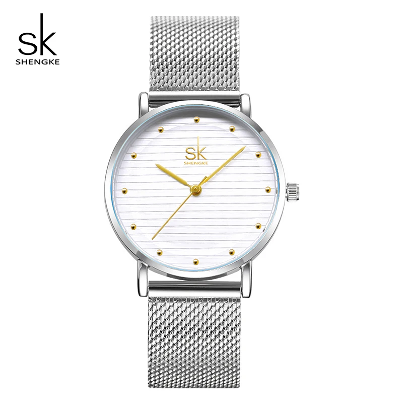 Koop Shengke Luxe Mode Vrouwen Creatieve Stijl Horloges Merk Crystal Armband Horloge Voor Vrouw Sieraden