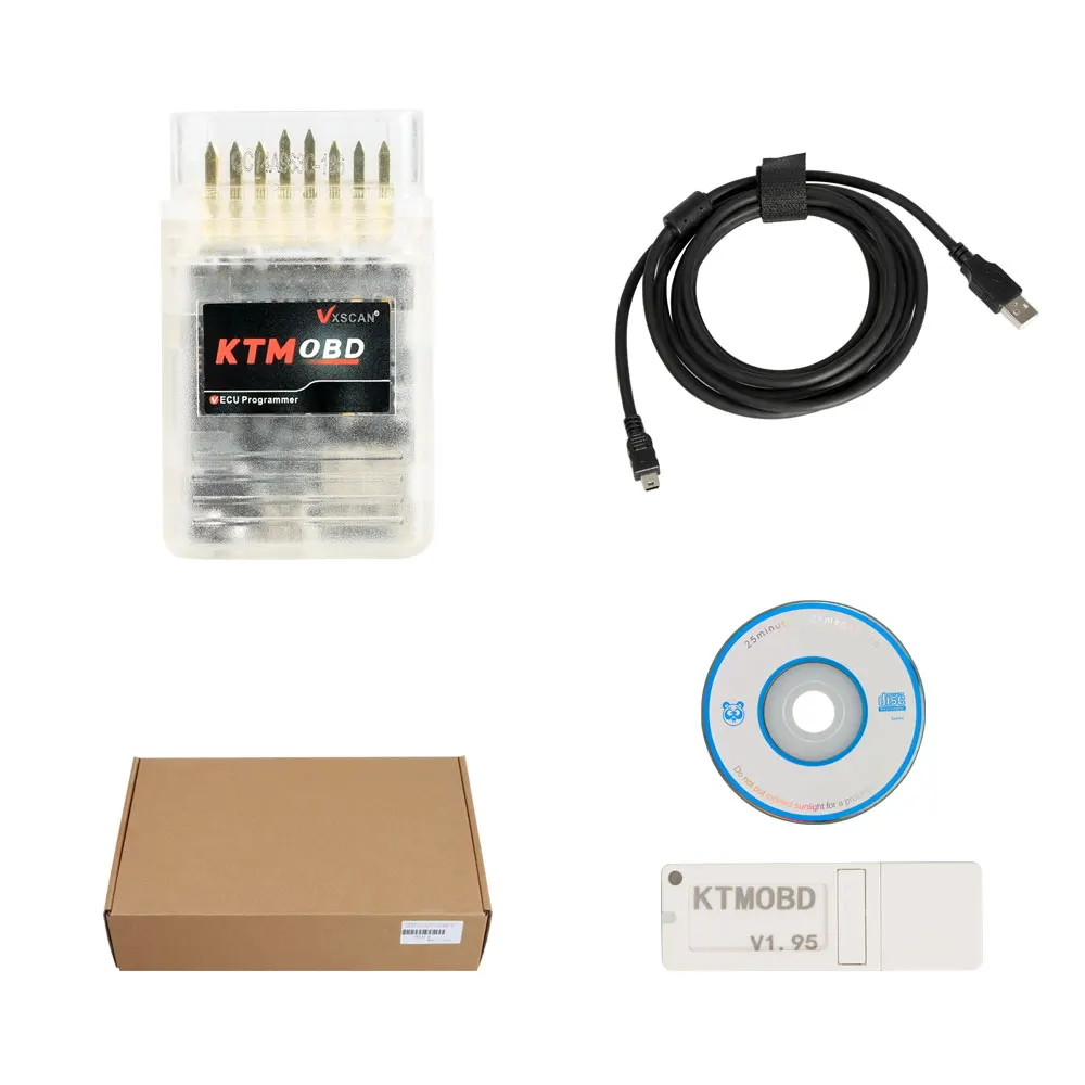 KTMOBD 1 95 ECU Программатор и коробка передач Инструмент повышения мощности Plug and Play