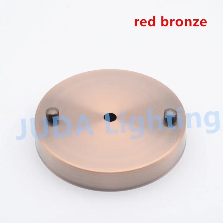 JUDA 120 мм потолочный розовый навес для led подвесной светильник E27 лампа база Потолочная пластина Ретро винтажная люстра Эдисона железная фурнитура - Цвет: red bronze