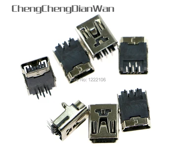 

ChengChengDianWan 30pcs/lot New 5Pins Mini USB Data Socket Data Tail Charging Jack for PS3 Controller