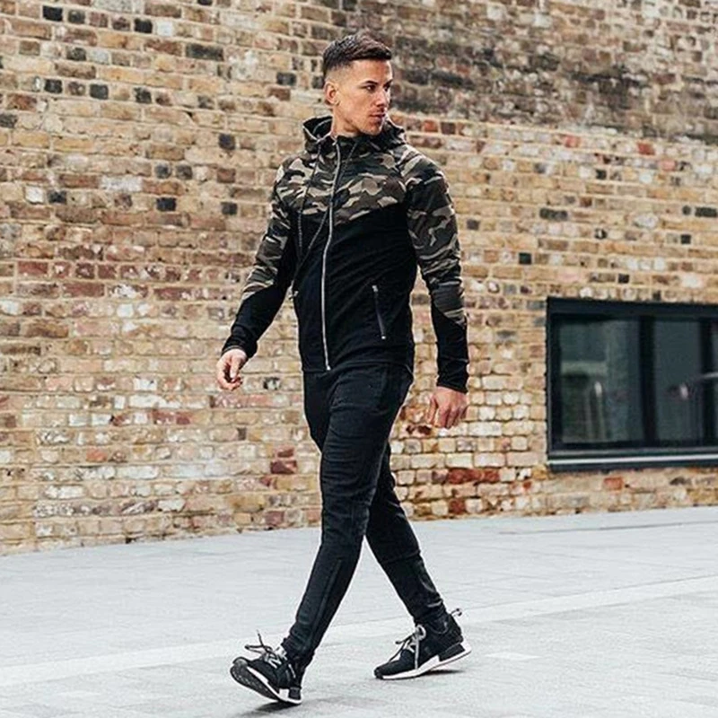 Casual Hip hop Hoodies jacket men-7
