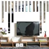 Autocollant Mural auto-adhésif | Autocollant Mural, Surface miroir en acrylique 3D, bande lisse, Rectangle, décoration de maison, chambre à coucher, salon, Art Mural ► Photo 2/6
