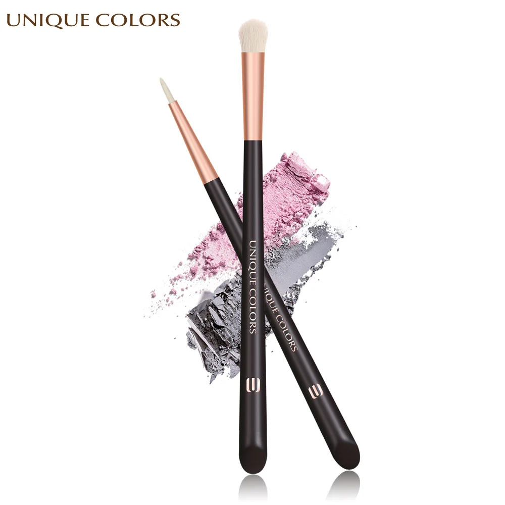 

UNIQUE COLORS 2Pcs/Set Make Up Brush Eye Shadow Brush Thin Eyeliner Brush Blending Powder Blush Foundation Eye Cosmetics Tools