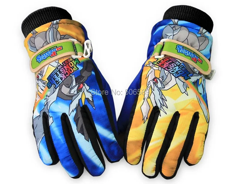 Перчатки для мальчиков зимние перчатки для катания на лыжах ET008 водонепроницаемые средний размер