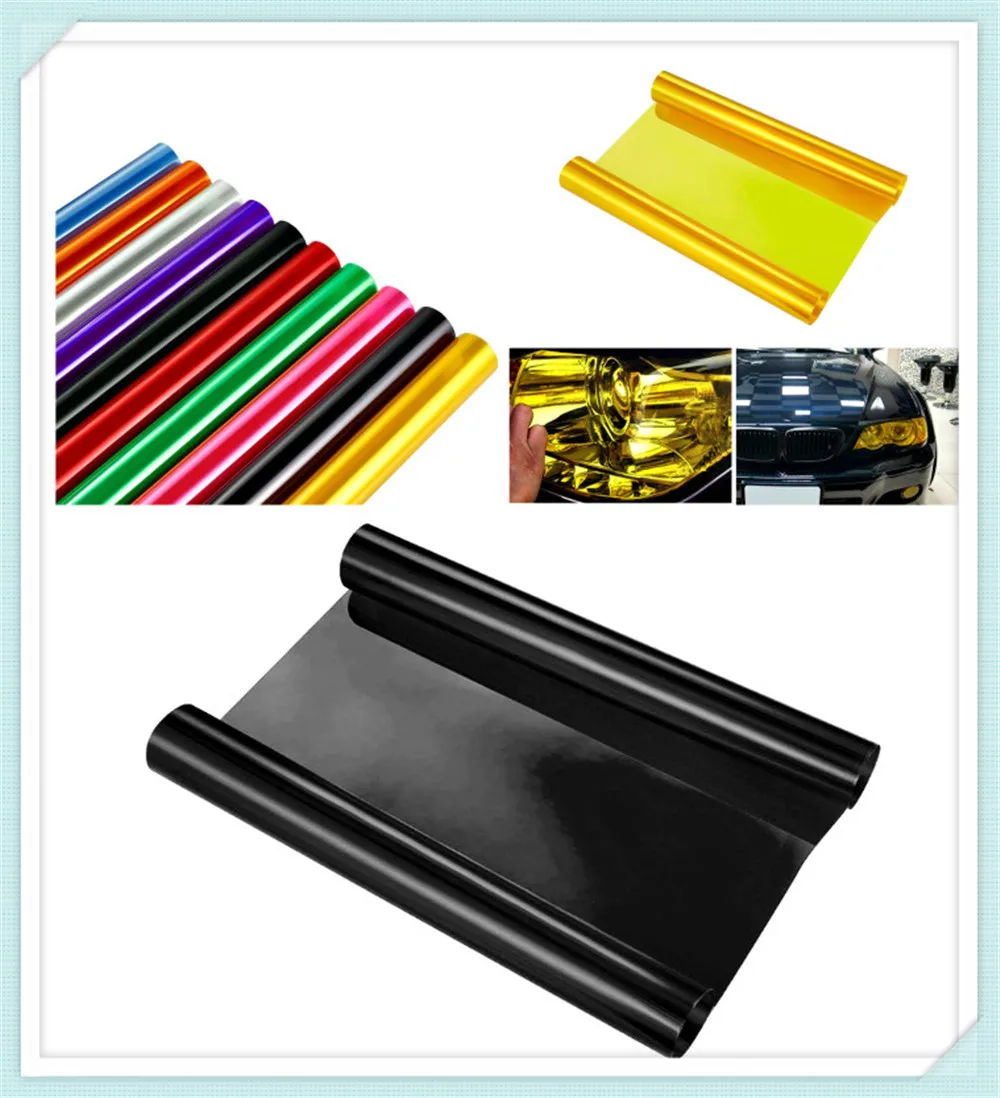 

Car shape modification headlight taillight fog light color film sticker for Nissan Altima 370Z Xmotion X-Trail Qashqai