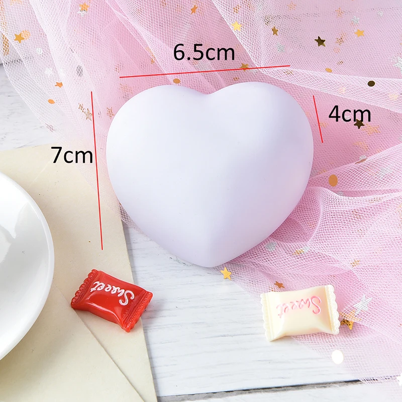 

Bed Lamp Heart Shape 110-220V Reading Light Auto LED Light Switch Button Cell Bedroom Night Lights Light
