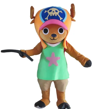 

Deer Mascot Costume ONEPIECE Tony Chopper fantasia dress costume for adult Halloween party