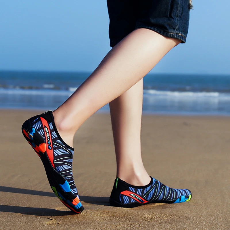 Г. Мужская и женская пляжная обувь акваобувь летняя быстросохнущая обувь для плавания без шнуровки, светильник на резиновой подошве для серфинга, йоги, водонепроницаемая обувь болотная обувь