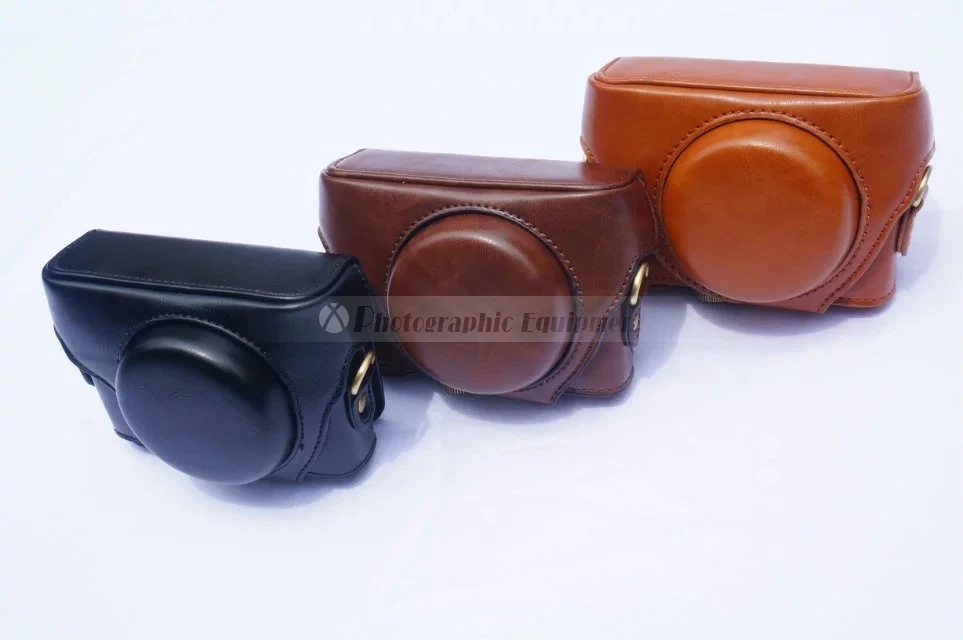 Видеокамера сумка PU чехол для Sony RX100 RX100II RX100III RX100IV RX100V с плечевым ремнем|video bag|pouch