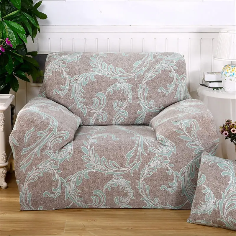 Элегантный современный чехол на диван из стрейч-материала четыре сезона мебель протектор спандекс эластичный для угловой диван один два три четыре местный - Цвет: 30151