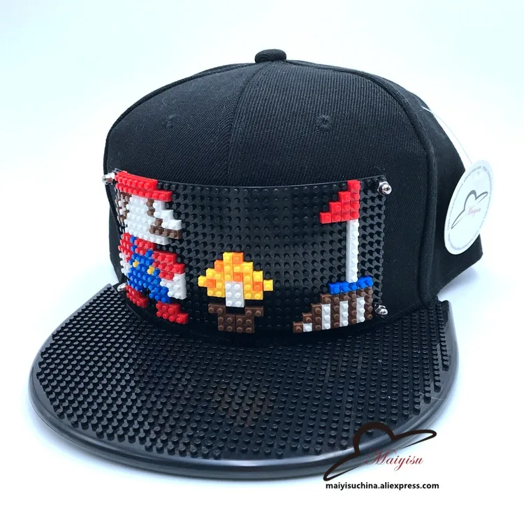 Детские DIY Съемные блоки бейсбольная кепка s заклепки хип-хоп кепка snapback шапки для маленьких мальчиков и девочек - Цвет: 15