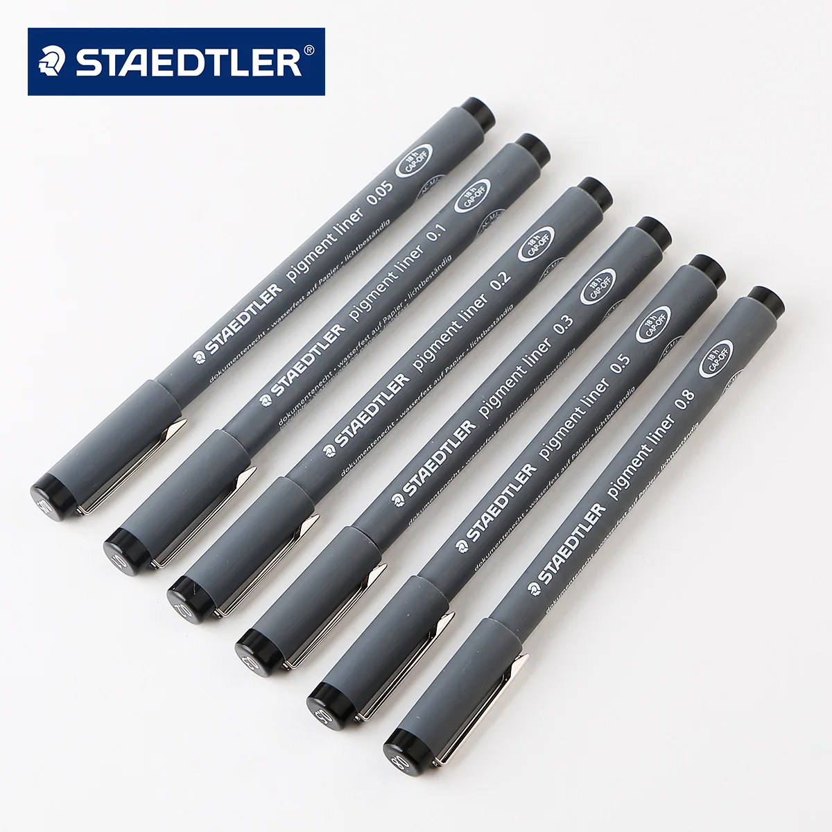 Германия Staedtler 308 пигментная гелевая подводка Ручка ручной разноцветный дизайн ручка для рисования ручка для подписи 0,05 мм 0,1 мм 0,2 мм 0,3 мм 0,5 мм 0,8 мм