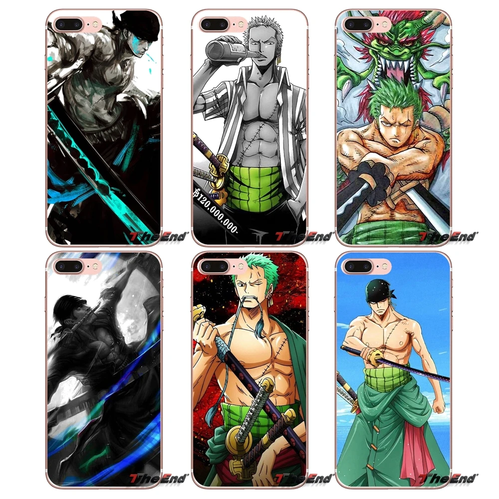 

For Samsung Galaxy S2 S3 S4 S5 MINI S6 S7 edge S8 S9 Plus Note 2 3 4 5 8 Coque Fundas TPU Cases SwordsmAn Roronoa Zoro ONE PIECE