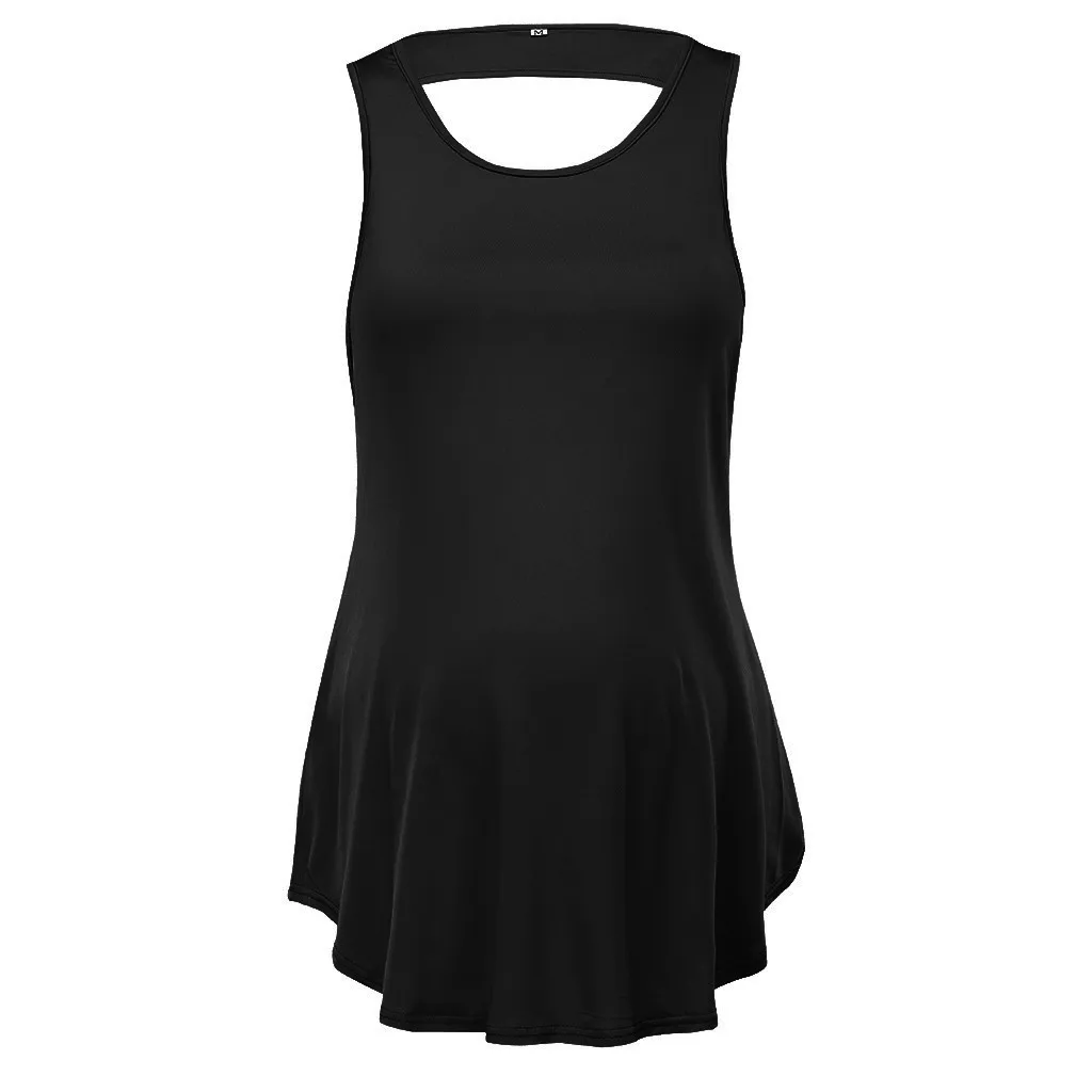

Huang Neeky W#4 Fashion Casual Daily Women Pregnant Sleeveless Solid O-neck Tops Breastfeeding Maternity Clothes Summer Hot
