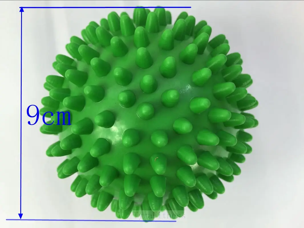Высокая жесткость Массажные Мячи Йога ролик колючие рефлексологии точкой стресса для ноги руки Средства ухода за кожей Шеи сзади Средства ухода за кожей 6 цветов выбрать 9 см