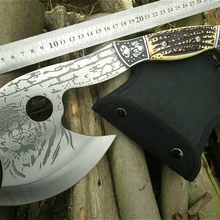 CF PEGASI Sharp 58 HRC тигровые полосы топор пожарные топоры Кемпинг Открытый Многофункциональный топор Прямая