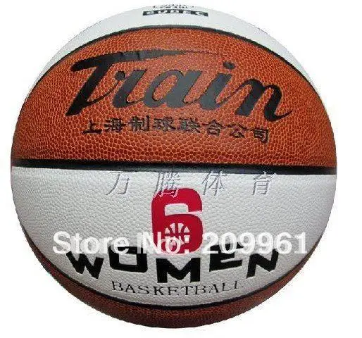 Бесплатная доставка Высокое качество поезд PU женские Баскетбол Крытый Открытый Баскетбол Стандартный 6 # Женская Баскетбол
