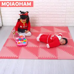 MQIAOHAM из ЭВА детские игрушки головоломки игровой коврик централизации игры тренажерный зал пол Pad детская треугольник 35 см * 1 см красный