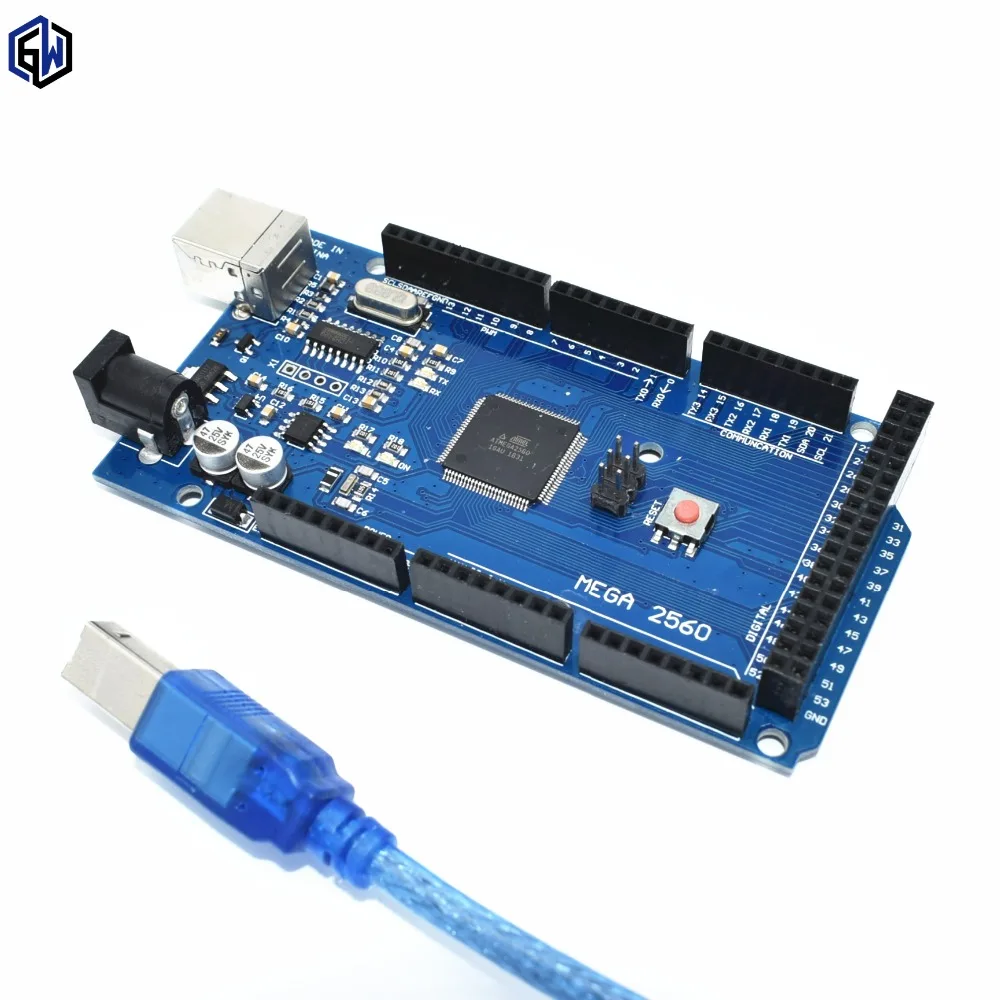 

20pcs TENSTAR ROBOT Mega 2560 R3 Mega2560 REV3 ATmega2560-16AU Board + USB Cable for arduino