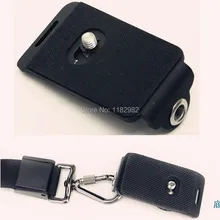 Quick Release Plate Black Metal Quick Release 1/" пластины Слинг Быстрый Быстрое плеча Средства ухода за кожей Шеи Ремень DSLR для Камера canon Nikon