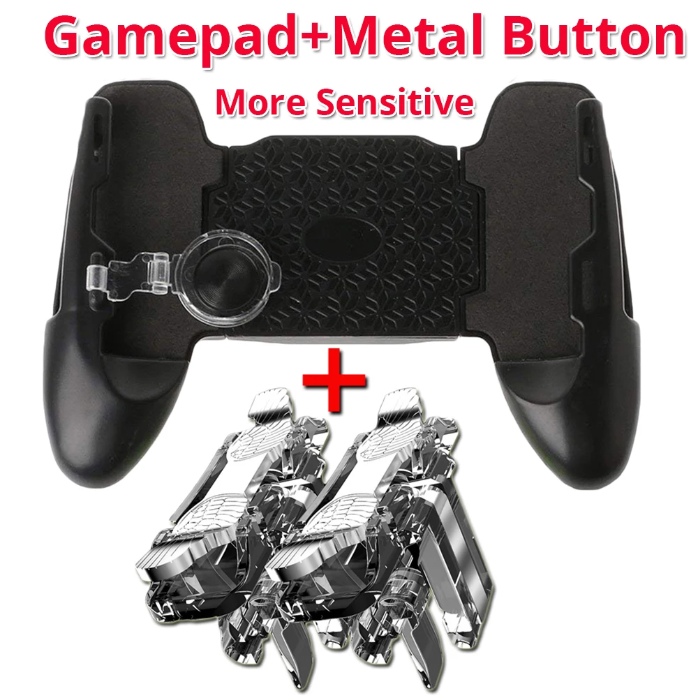 gamepad with metal button