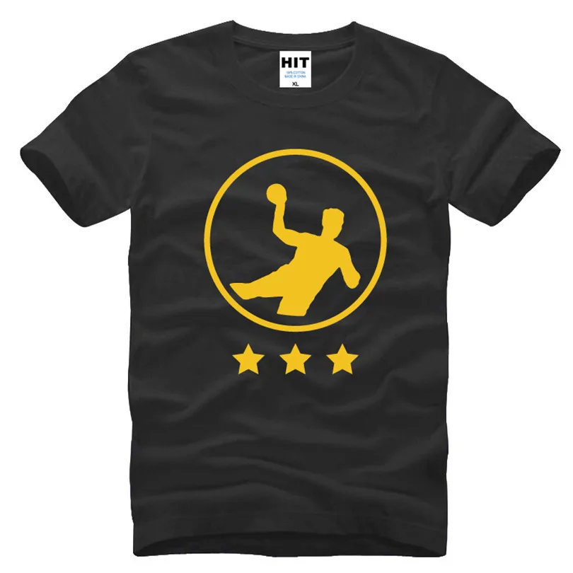 Handball Creative Printed Men's T Shirt T Shirt For Men 2016 New Short