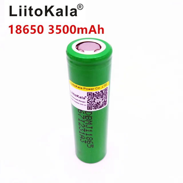 Новая батарея MJ1 liitoKala 18650 INR 10 Li Ion mj1culaduladescargada 3500 мАч | Электроника