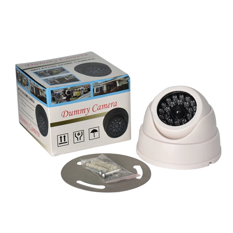 Поддельная камера видеонаблюдения наружная камера видеонаблюдения поддельная имитация манекена камера домашнего наблюдения камера безопасности мигающий светодиодный светильник