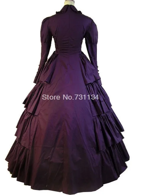 Модная одежда с длинными рукавами готический, викторианской эпохи платья длиной до пола, Женская длинная юбка в викторианском стиле костюм на праздник