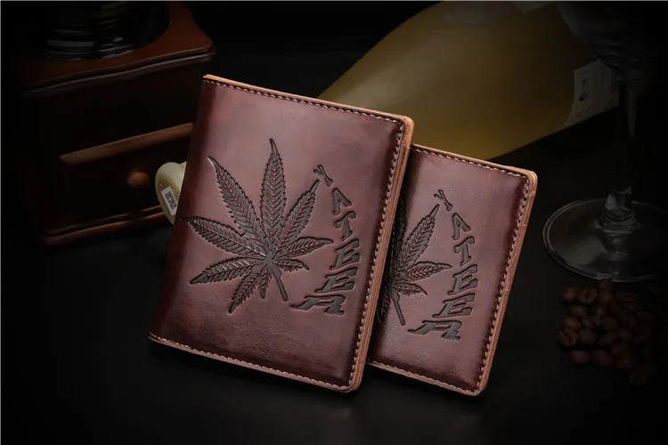 

Men Leather Wallets Fashion Famous Brand Fashion Mens Purses Man Billfold With Credit Card Holders Free shipping