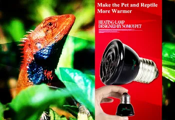 

Reptile Ceramic Heat Emitter Heated Heater Heating Lamp Light 50w 50x58mm