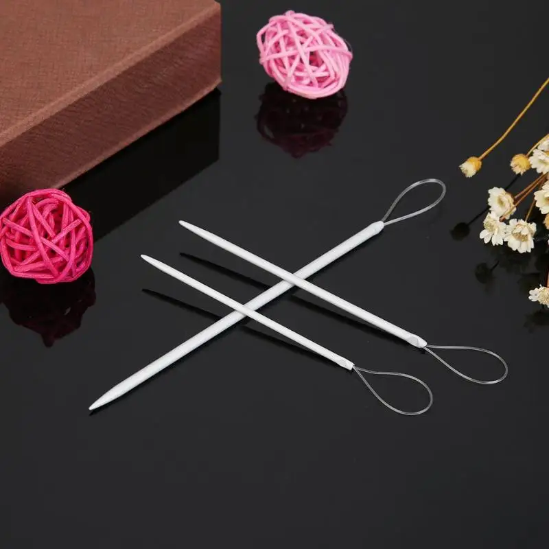 

3pcs Nylon Thread Threader Sweater Crochet Needle Knitting Pulling Tools