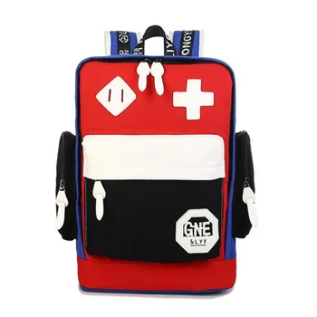 

Korean Double Shoulders Male woman College Students Oxford Bags Printed woman Men Travel Middle School Backpack