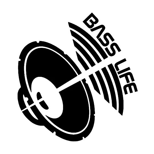 

Bass Life Car Window Decal Sticker Vinyl Art Text Car Tail Sticker Modern Fashion Car Decor L010