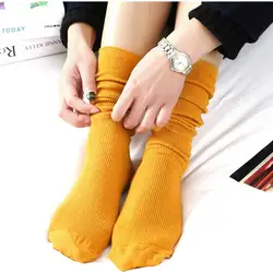 Iolpr розовые милые зимние носки авокадо Kawaii Для женщин длинные хлопковые носки теплые Happy смешное искусство Harajuku крутая футболка корейский