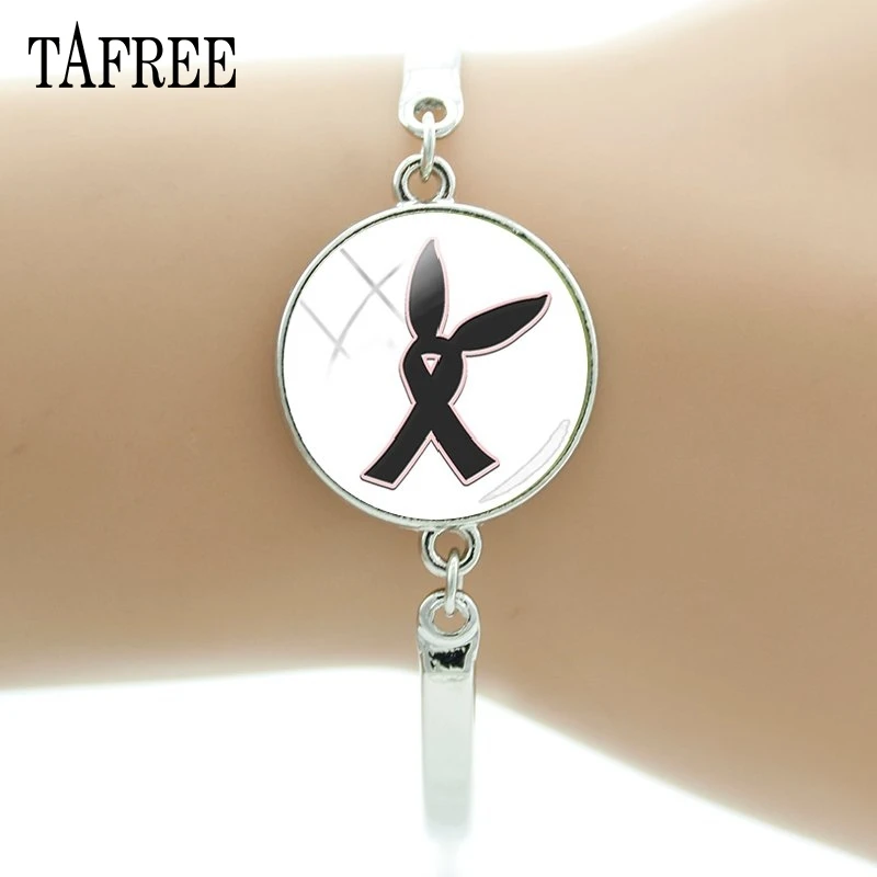 TAFREE Ariana Grande Bracelets For Women One Love Manchester Bangles Women Designer Jewelry Luxury Metal Bracelet Jewelry QF688 - Окраска металла: QF695