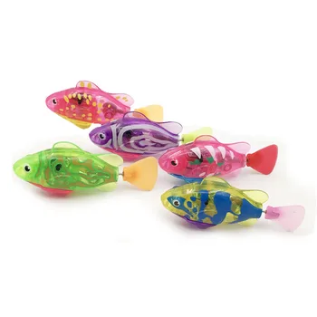 

1PCS magical glow electric swimming fish electronic pet fish swimming bathing toys