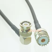 RG58 20 дюймов RF pigtail SO239 разъем UHF контактный разъем BNC штекер кабель с г-образным штекером для 3g/4G Беспроводной