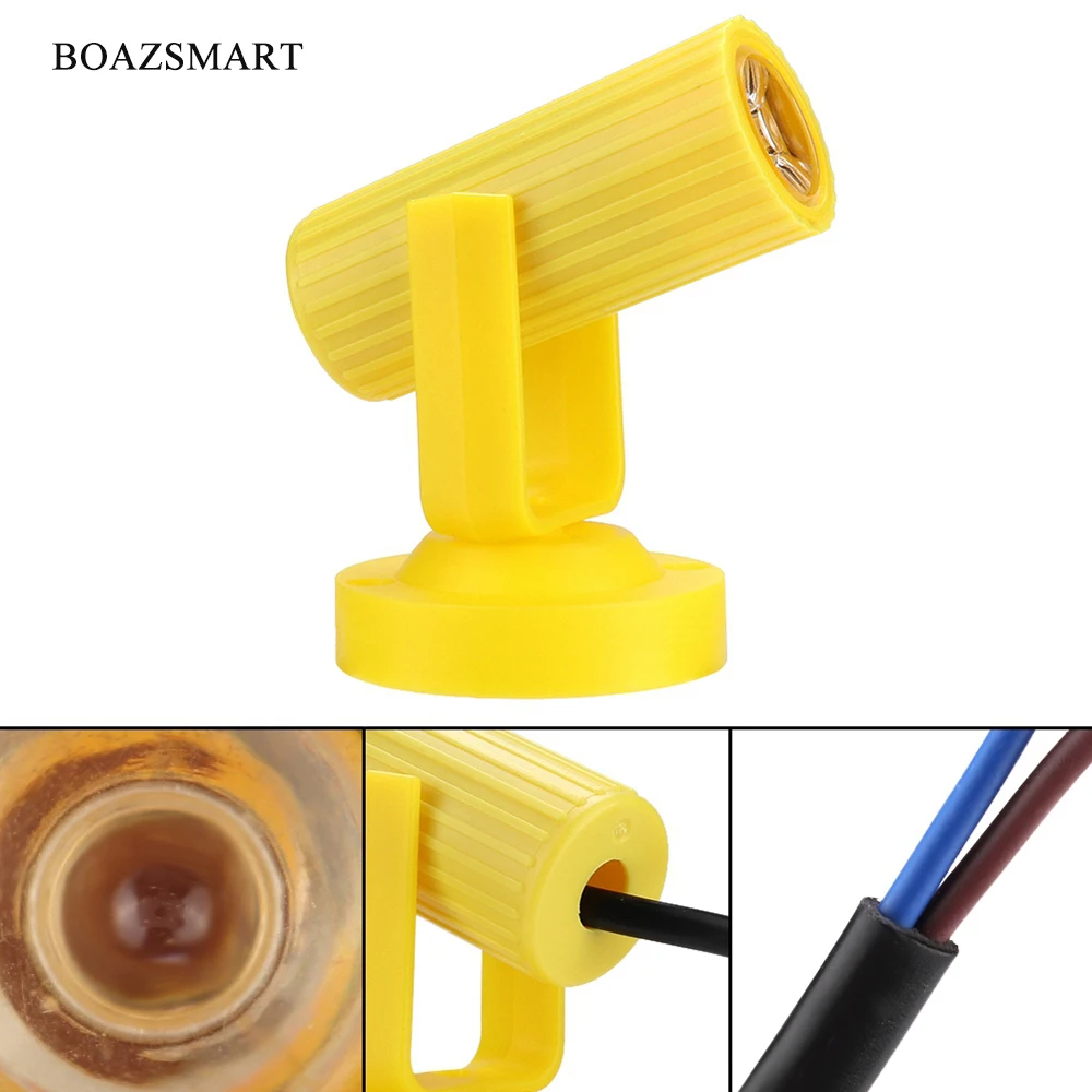 

BOAZ LED Spotlight Stage Lamp Colorful Lighting 360 Beam Spotlight Bar KTV Laser Stage Light Red White Green Blue(Yellow style)