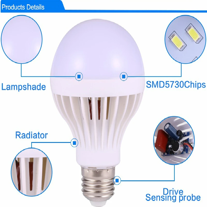 LED Lamps Sound Sensor Bulbs E27 220V Bombillas Bulb Sound+Light Control Auto Turn on/off Lamparas Night Lights Sensor Bulb LED Lamps Sound Sensor Bulbs E27 220V Bombillas Bulb Sound+Light Control Auto Turn on/off Lamparas Night Lights Sensor Bulb