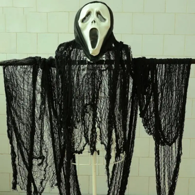 Halloween Decoration gauze Creepy Gauze Grid Yarn Cloth Props Cloth